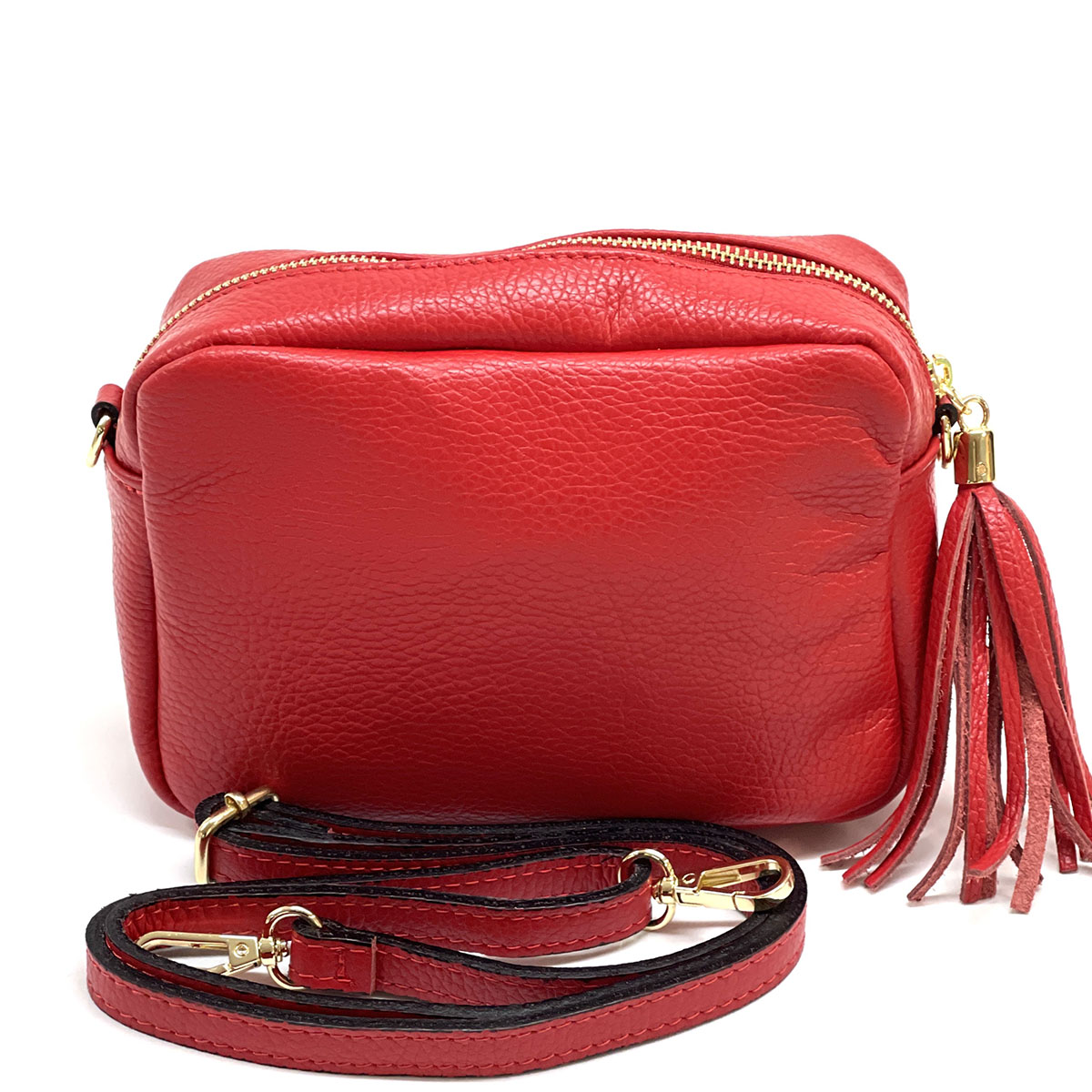 Solea Italian Leather Tassel Clutch & Crossbody Bag