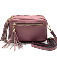 Solea Italian Leather Tassel Clutch & Crossbody Bag