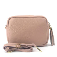 Solea Italian Leather Tassel Clutch & Crossbody Bag
