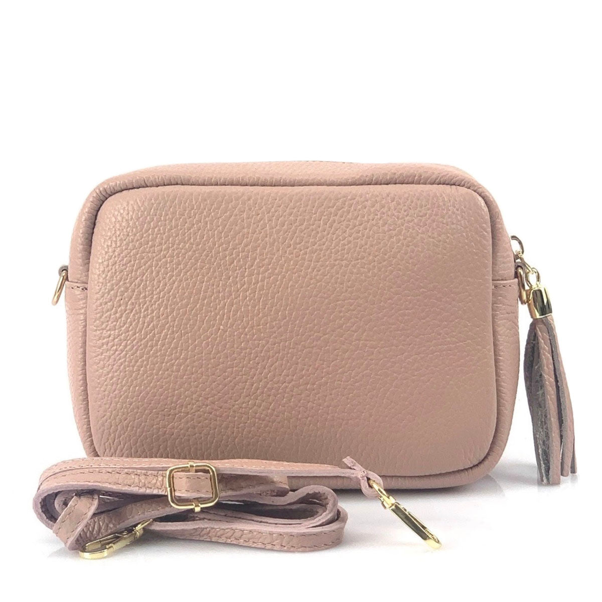 Solea Italian Leather Tassel Clutch & Crossbody Bag