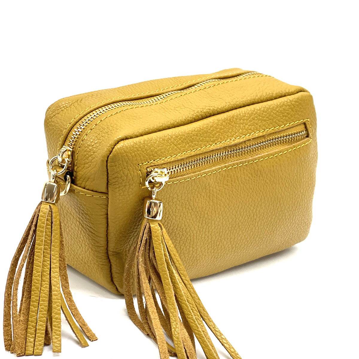 Solea Italian Leather Tassel Clutch & Crossbody Bag