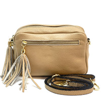 Solea Italian Leather Tassel Clutch & Crossbody Bag