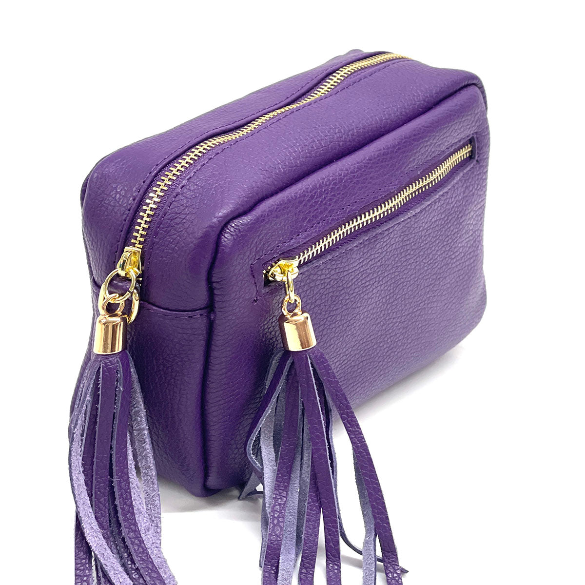 Solea Italian Leather Tassel Clutch & Crossbody Bag
