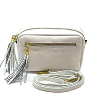 Solea Italian Leather Tassel Clutch & Crossbody Bag