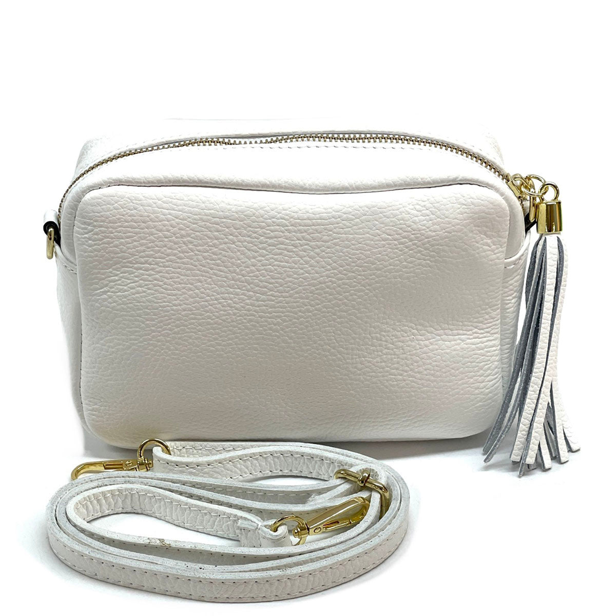 Solea Italian Leather Tassel Clutch & Crossbody Bag