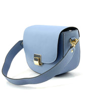 Shoulder flap bag Luna by cow leather-12