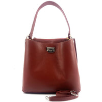 Nazareth leather dark red tote bag