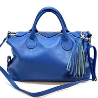 Serenity Cow Leather Handbag: Timeless Elegance