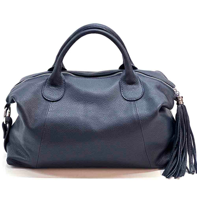 Serenity Cow Leather Handbag: Timeless Elegance