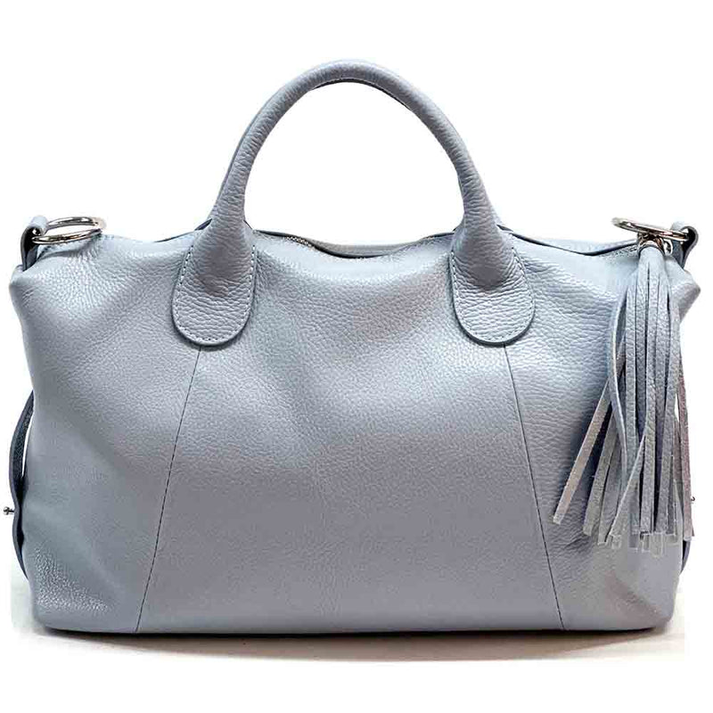 Serenity Cow Leather Handbag: Timeless Elegance - Leather Italiano