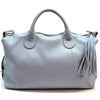 Serenity Cow Leather Handbag: Timeless Elegance