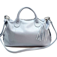 Serenity Cow Leather Handbag: Timeless Elegance - Leather Italiano