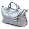 Serenity Cow Leather Handbag: Timeless Elegance - Leather Italiano