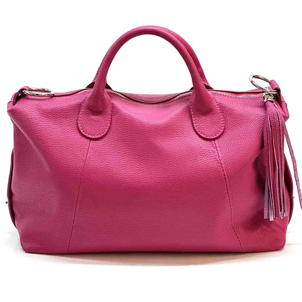 Serenity Cow Leather Handbag: Timeless Elegance - Leather Italiano