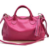 Serenity Cow Leather Handbag: Timeless Elegance - Leather Italiano