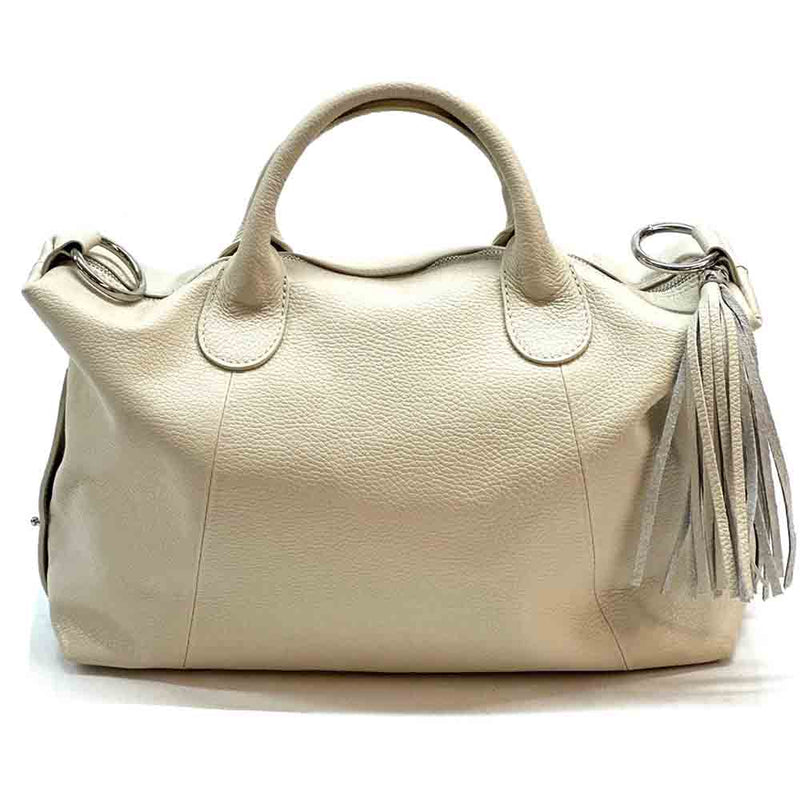 Serenity Cow Leather Handbag: Timeless Elegance - Leather Italiano