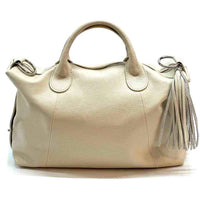 Serenity Cow Leather Handbag: Timeless Elegance