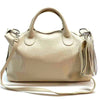 Serenity Cow Leather Handbag: Timeless Elegance