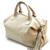 Serenity Cow Leather Handbag: Timeless Elegance - Leather Italiano