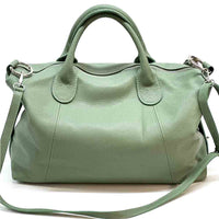 Serenity Cow Leather Handbag: Timeless Elegance - Leather Italiano