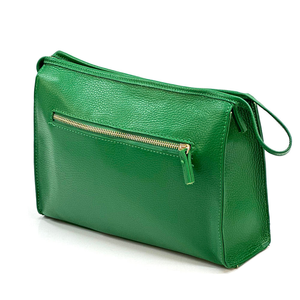 Elvira Leather Clutch: Italian Luxury