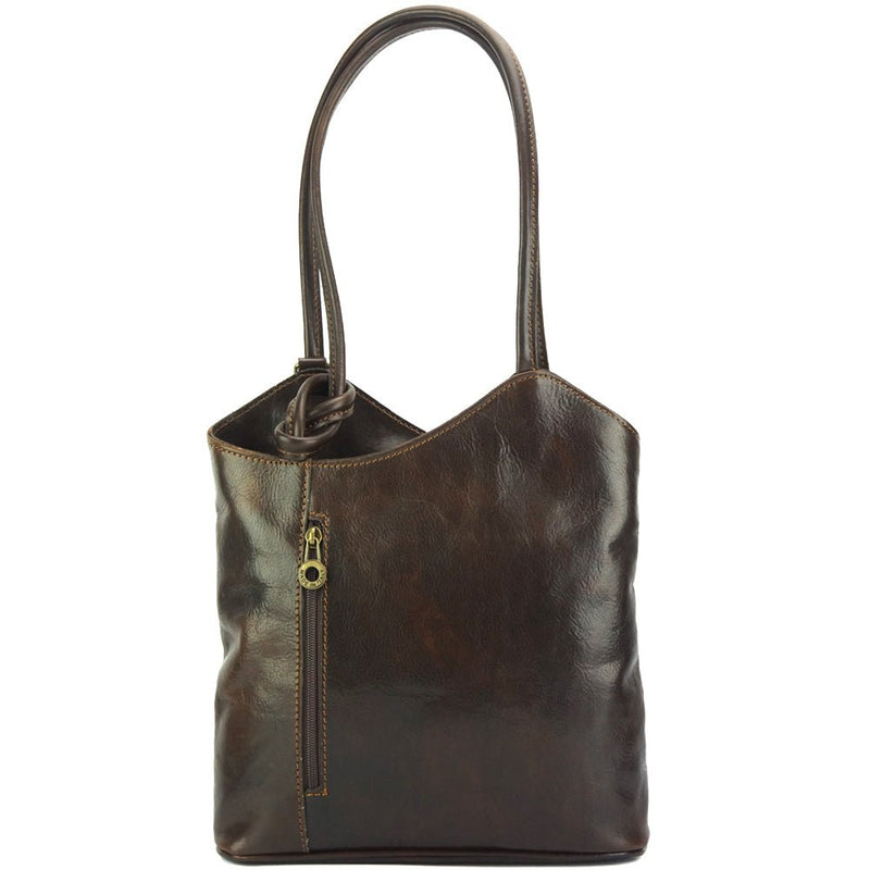 Cloe V leather shoulder bag-39