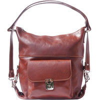 Brown cross body backpack