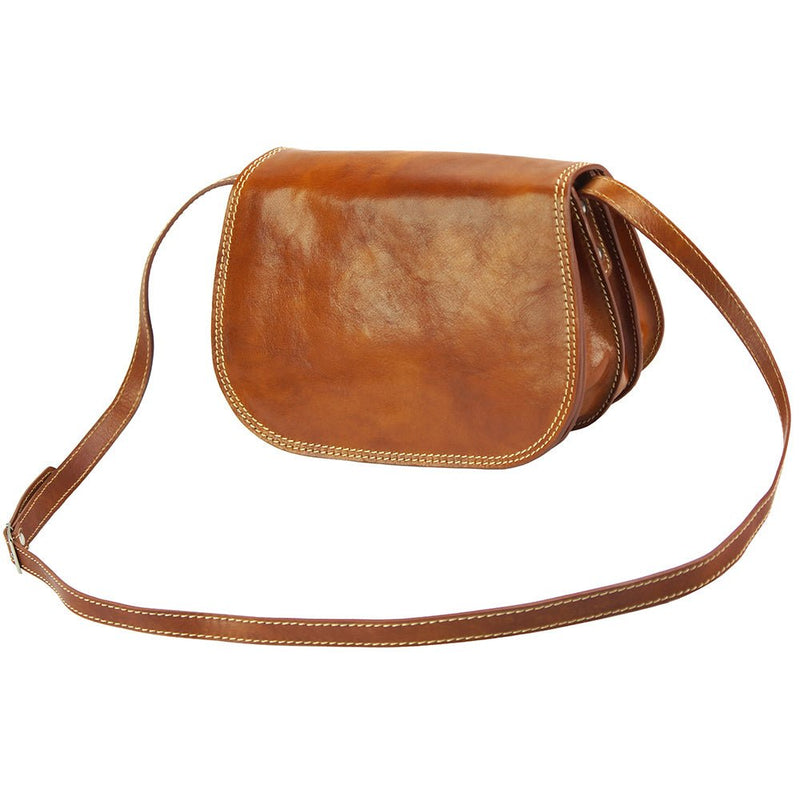 Ines | Mini Leather Shoulder Bag | Tan | Italian Made Leather Italiano