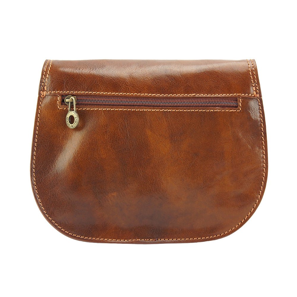 Ines | Mini Leather Shoulder Bag | Tan | Italian Made Leather Italiano