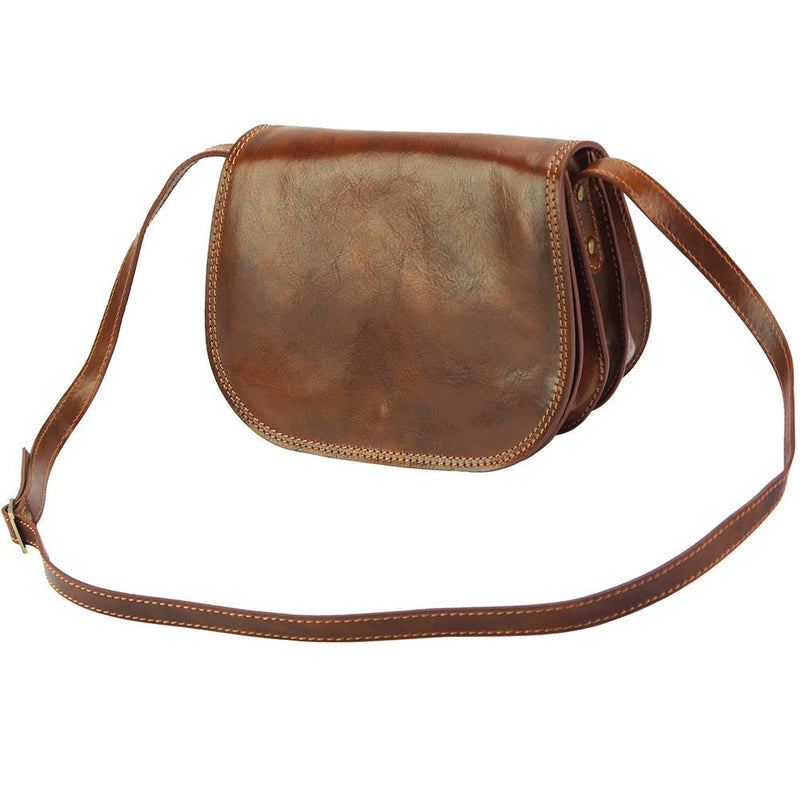 Ines | Mini Leather Shoulder Bag | Tan | Italian Made Leather Italiano