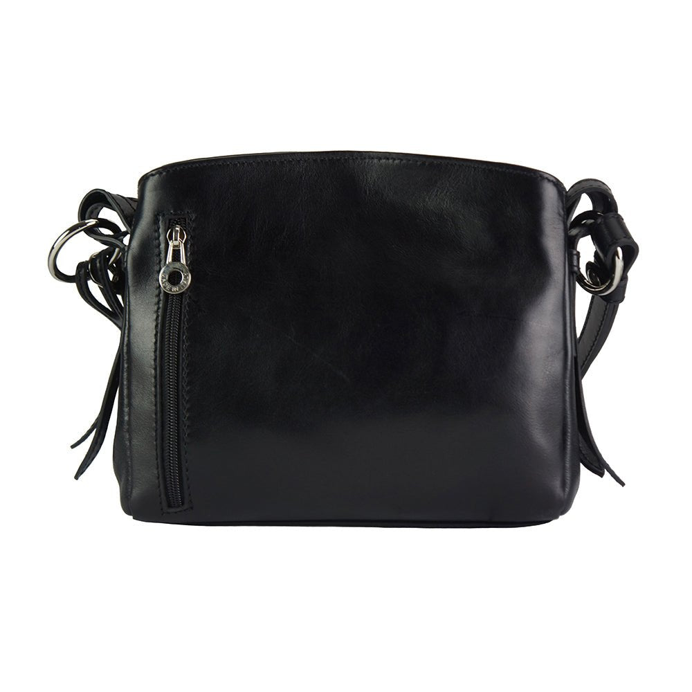 Viviana V leather shoulder bag-23