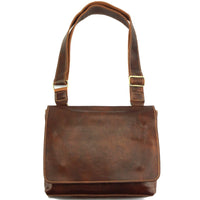 Flap Messenger bag in cow leather-16