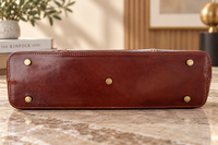 Augusta Hand-Dyed Italian Leather Work Tote - view 18