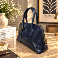 Eugenia Hand-Dyed Leather Dome Satchel - view 20
