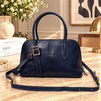 Eugenia Hand-Dyed Leather Dome Satchel - view 23
