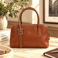Eugenia Hand-Dyed Leather Dome Satchel - view 31
