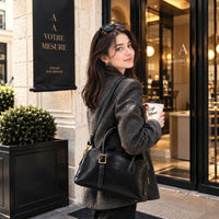 Eugenia Hand-Dyed Leather Dome Satchel - view 6