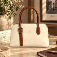 Eugenia Hand-Dyed Leather Dome Satchel - view 1