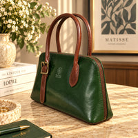 Eugenia Hand-Dyed Leather Dome Satchel - view 17