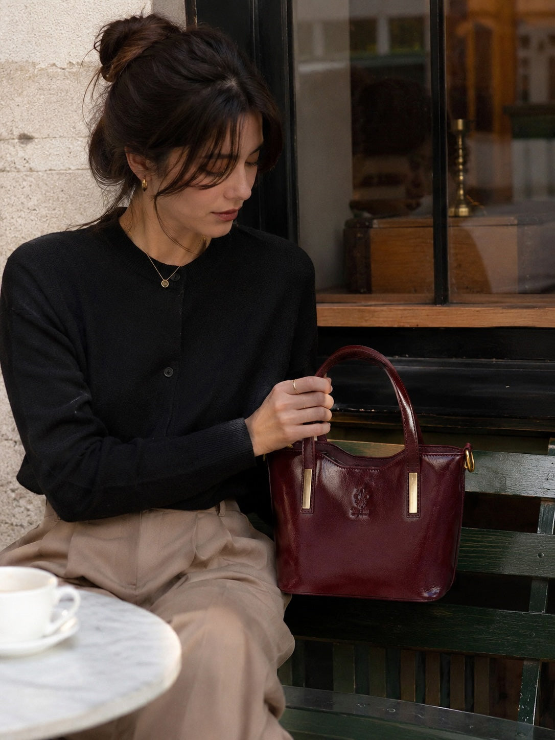 Liviana Hand-Dyed Italian Leather Bag