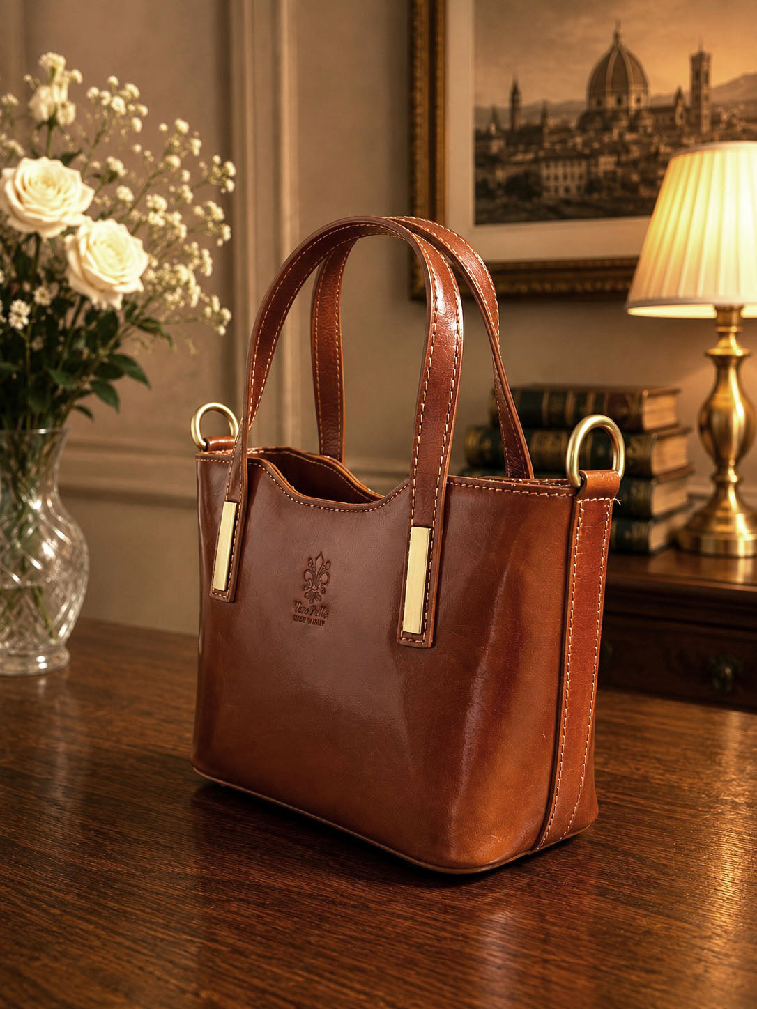 Liviana Hand-Dyed Italian Leather Bag