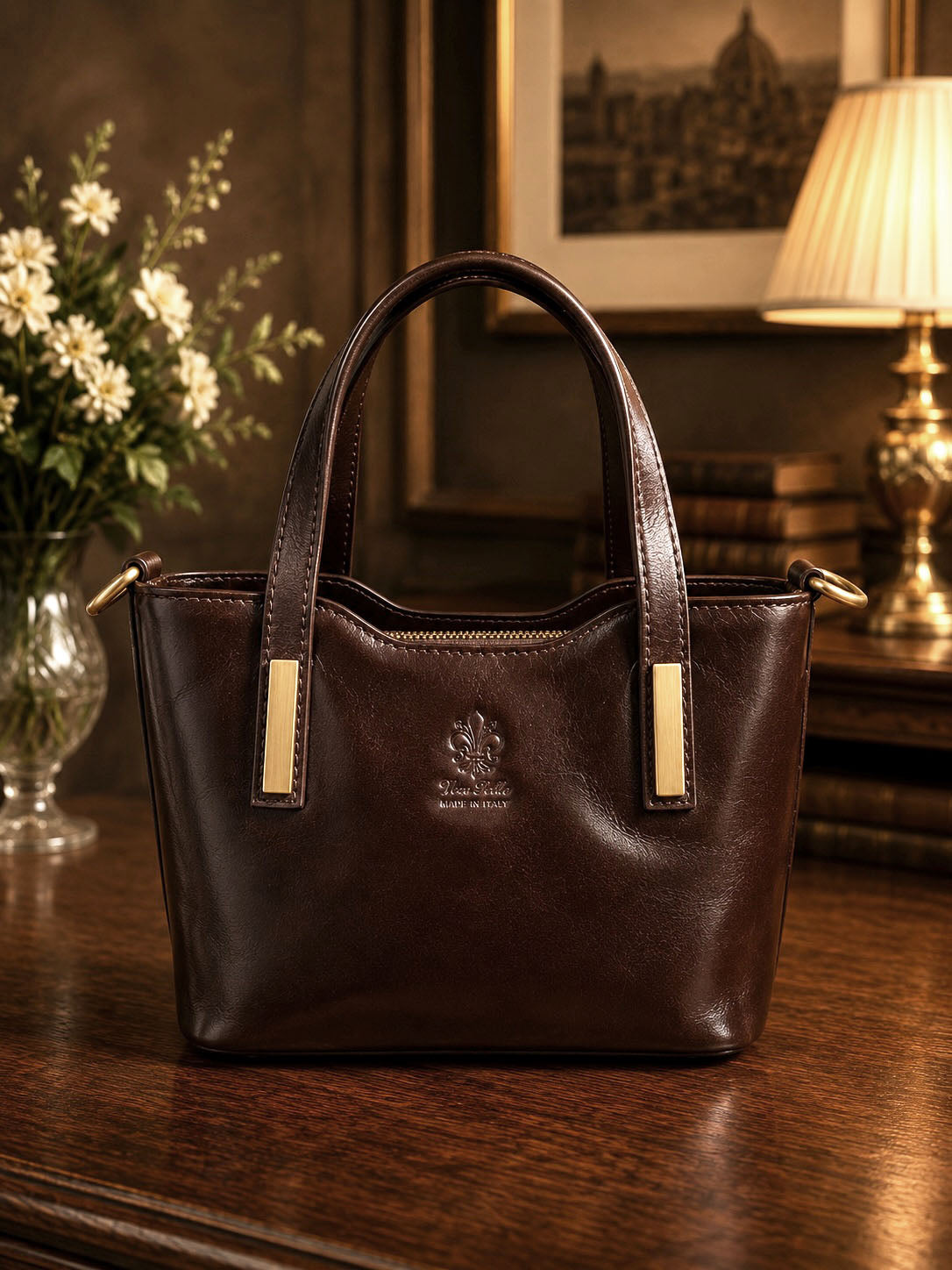 Liviana Hand-Dyed Italian Leather Bag