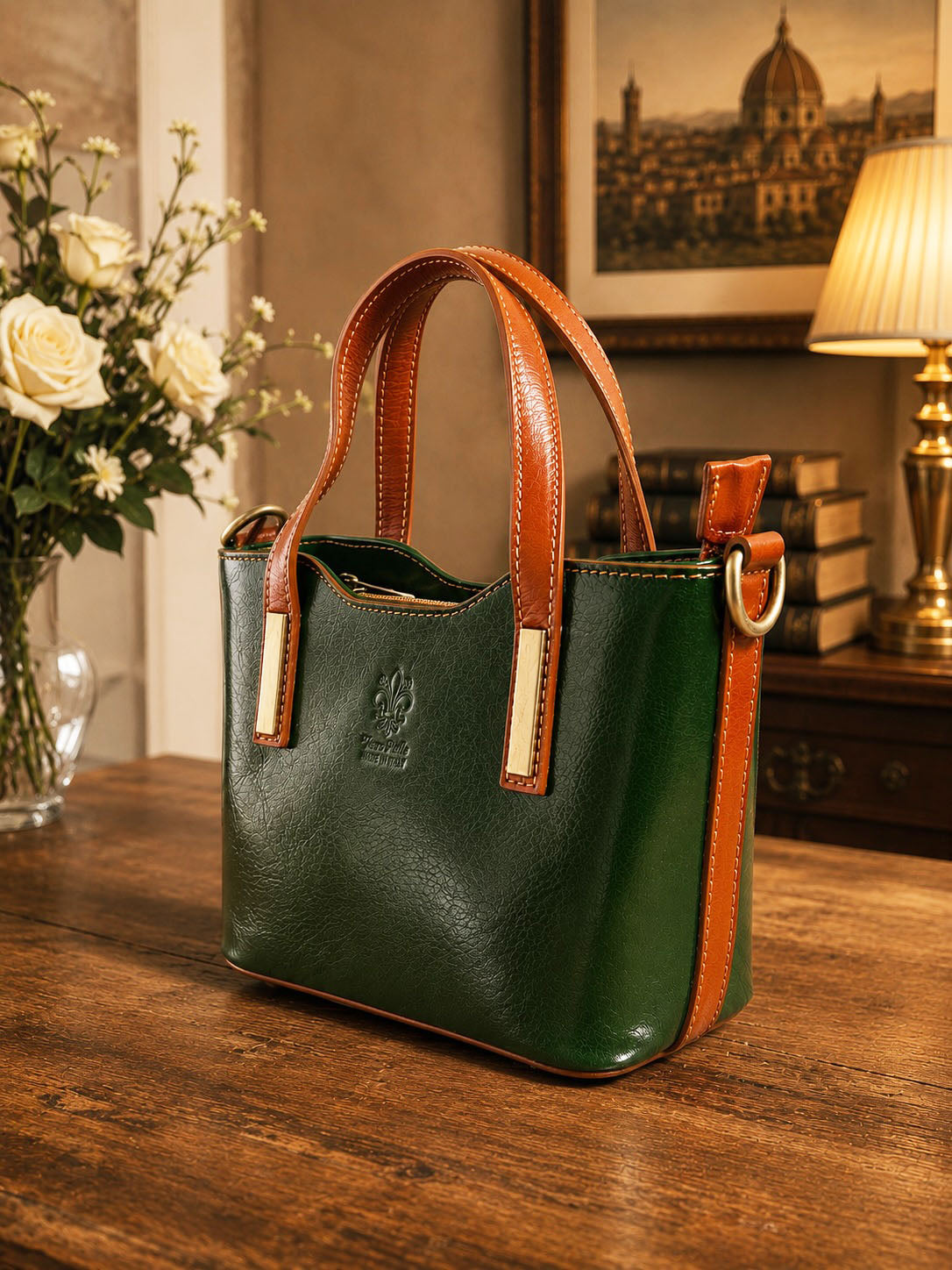 Liviana Hand-Dyed Italian Leather Bag