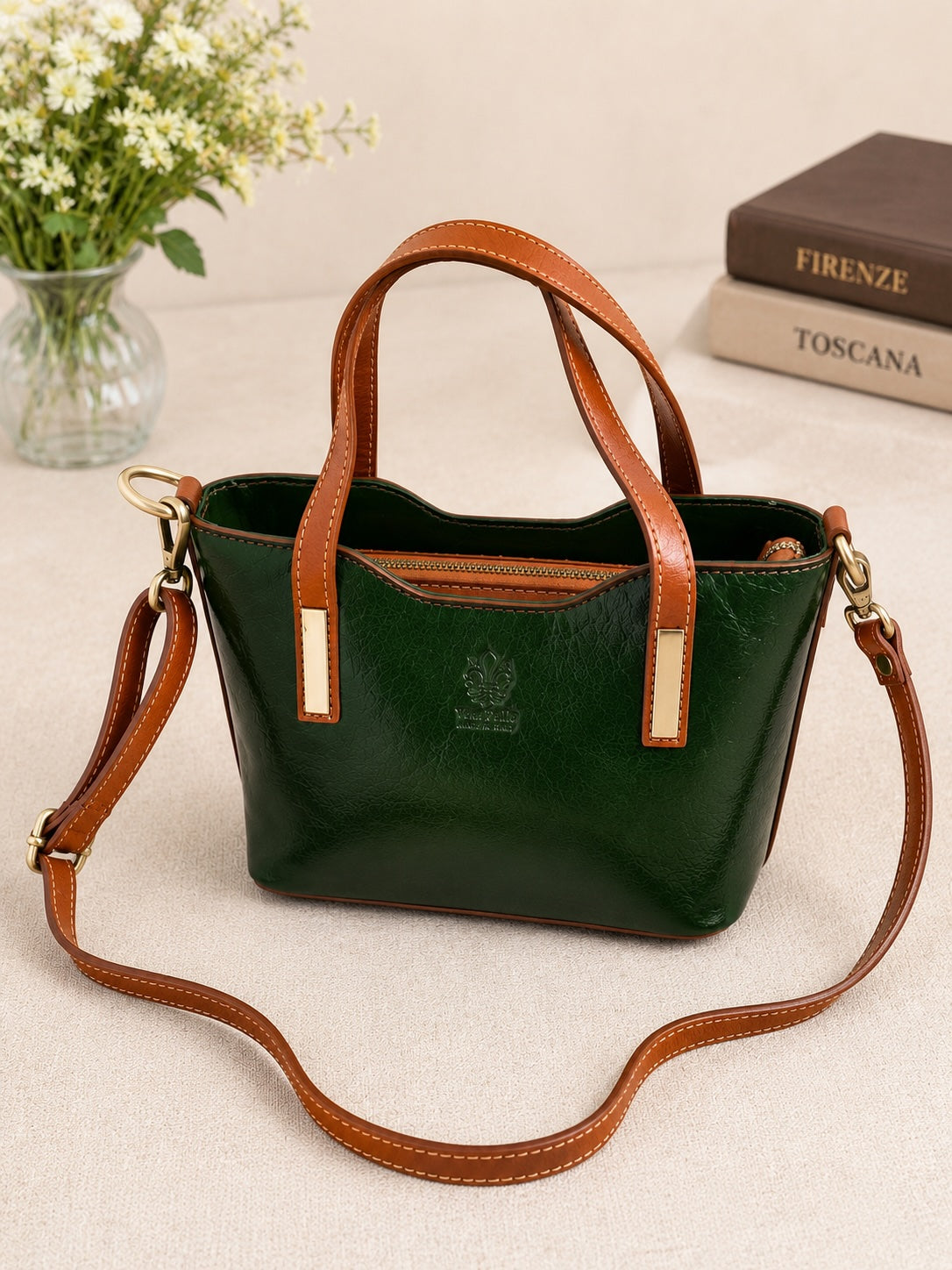 Liviana Hand-Dyed Italian Leather Bag