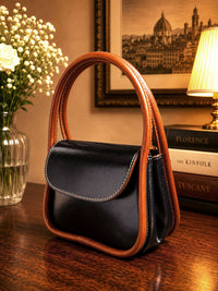Althea Mini Italian Leather Top Handle Bag