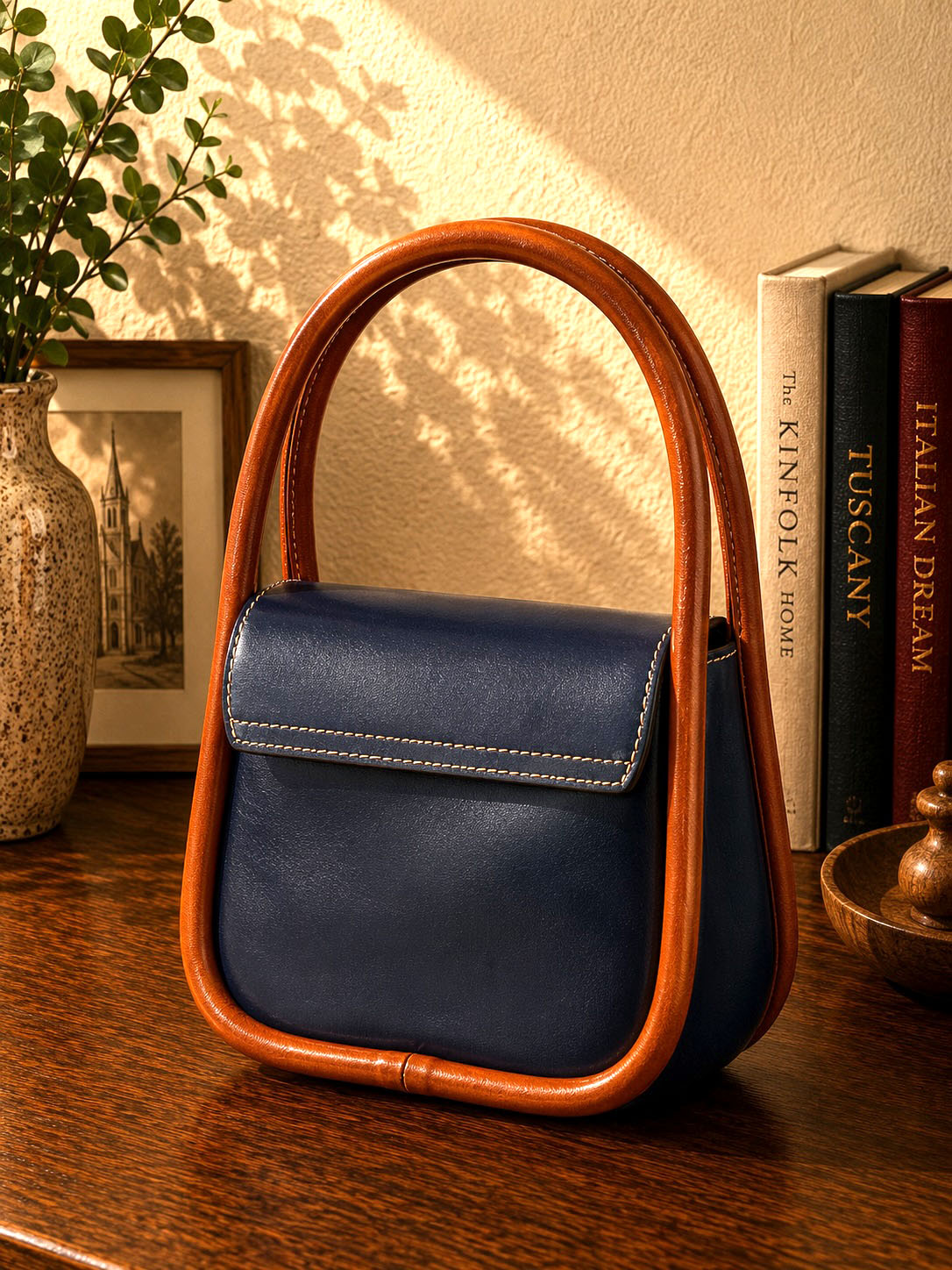 Althea Mini Italian Leather Top Handle Bag