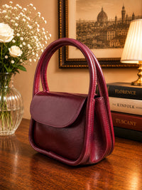 Althea Mini Italian Leather Top Handle Bag