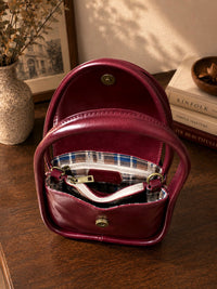 Althea Mini Italian Leather Top Handle Bag