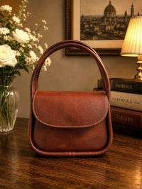 Althea Mini Italian Leather Top Handle Bag