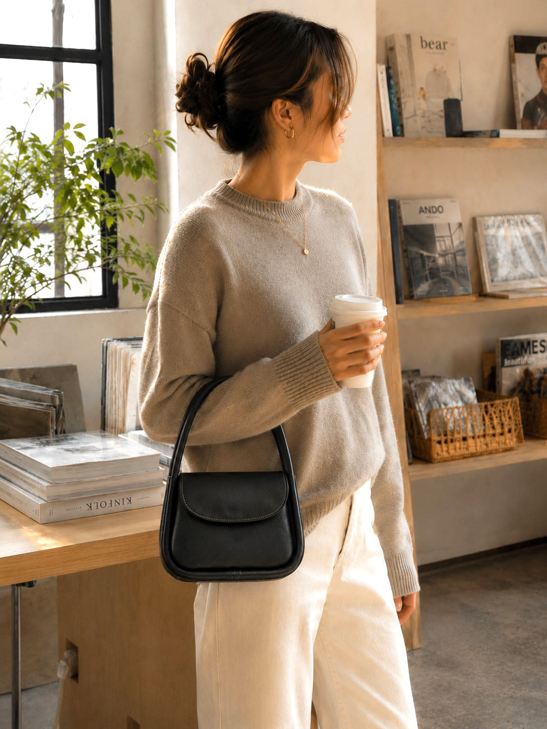Althea Mini Italian Leather Top Handle Bag